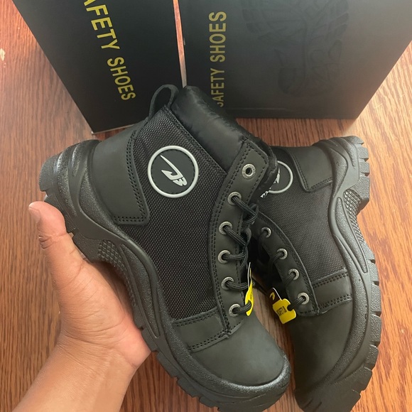 Men’s Work boots for men’s safety boots with steel toe lightweight leather boots - Picture 3 of 9